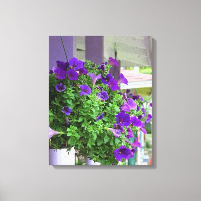 Impressão Em Tela Flores Roxas - Vinha de Martha (Frente)