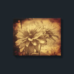 Impressão Em Tela Flores Susan De Olhos Negros Sepia Vintage<br><div class="desc">Vintage com sépia vestida e envelhecida parece um par de flores de Susan Olhada Negra. Fotografia da Flor por Susan. Visite o Smilin' Eyes Posters para ver mais flores,  natureza e designs e imagens de arte digital.</div>