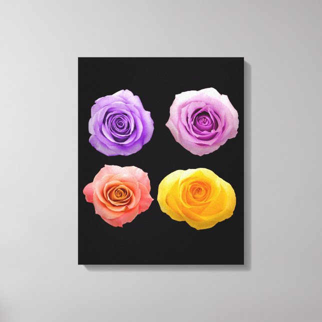 Impressão Em Tela Flores | Zazzle_Growth. (Frente)