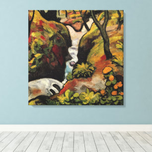 Impressão Em Tela Floresta Brook por August Macke Expressionismo Vin