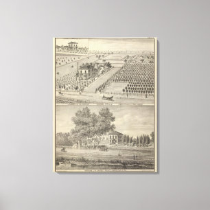 Impressão Em Tela Floresta das residências, aterragem dos cavaleiro