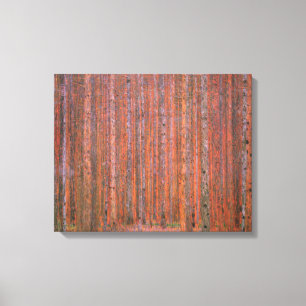 Impressão Em Tela Floresta de Abetos de Gustav Klimt Tannenwald Árvo
