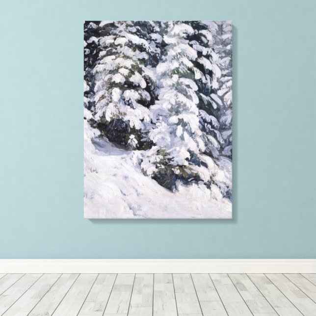 Impressão Em Tela Floresta de inverno | Aleksander Borisov (Insitu(piso de madeira))