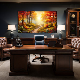 Impressão Em Tela Floresta do outono