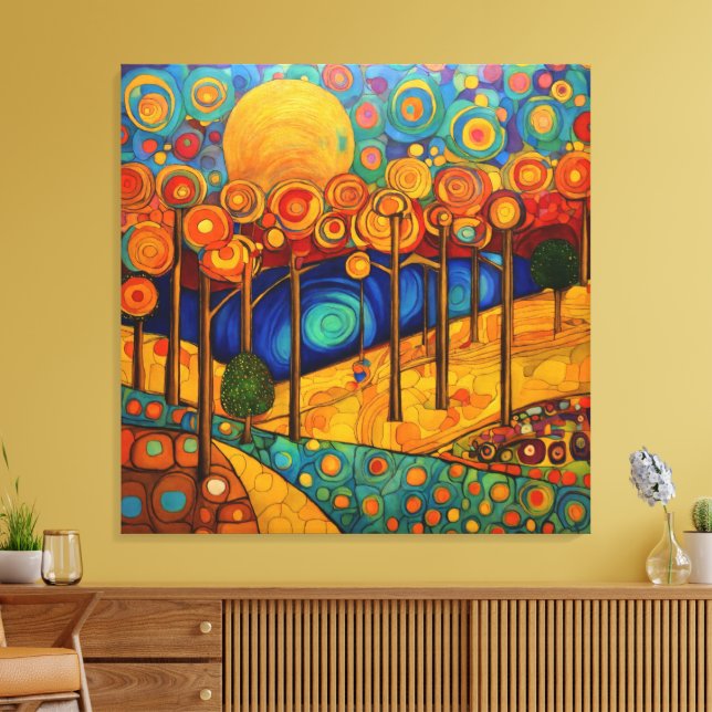Impressão Em Tela Floresta dos Sonhos de Dia (Insitu(Sala de estar))