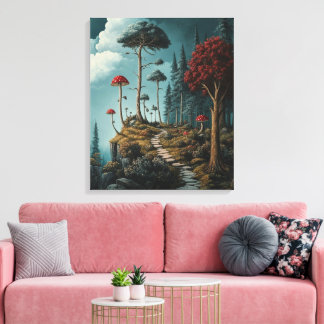 Impressão Em Tela Floresta Encantada por Whimsy