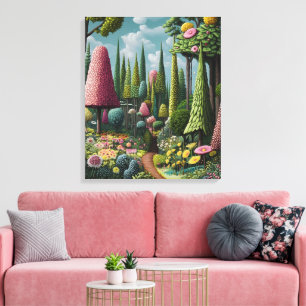 Impressão Em Tela Floresta Encantada por Whimsy