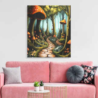 Impressão Em Tela Floresta Encantada por Whimsy