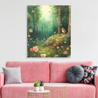 Impressão Em Tela Floresta Encantada por Whimsy
