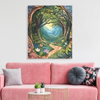 Impressão Em Tela Floresta Encantada por Whimsy