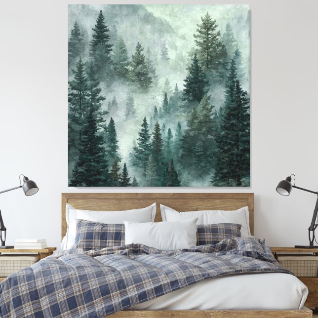 Impressão Em Tela Floresta Mal-humorada (Insitu(Quarto))