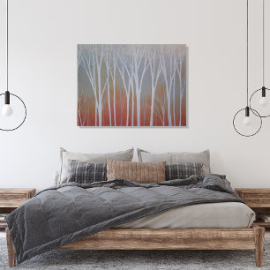 Impressão Em Tela Floresta Nebulosa