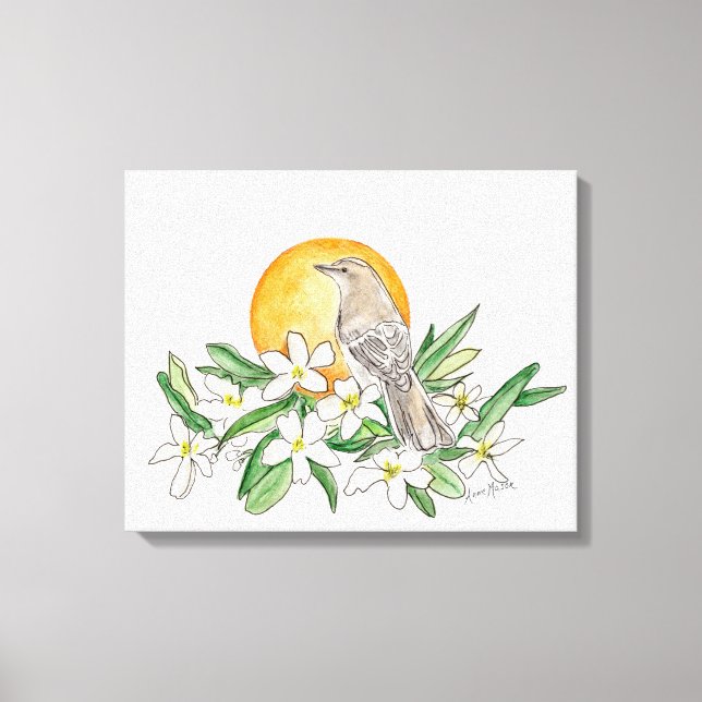 Impressão Em Tela Flórida (Frente)