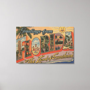 Impressão Em Tela Florida - a terra da luz do sol
