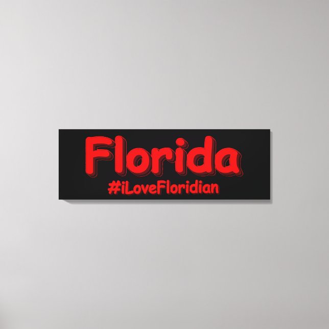 Impressão Em Tela "Flórida" Design. Comprar Agora (Frente)