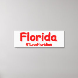 Impressão Em Tela "Flórida" Design. Comprar Agora
