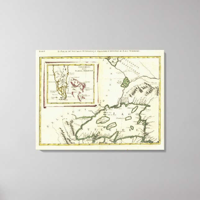 Impressão Em Tela Flórida, Grandes Lagos, Bahamas (Frente)