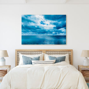 Impressão Em Tela Florida Keys Deep Blue Ocean Cloudy Sky Scense