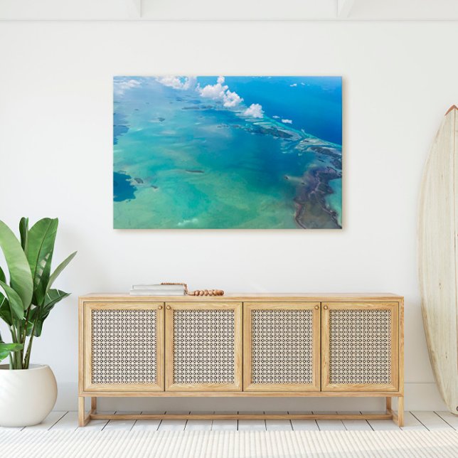 Impressão Em Tela Flórida Keys Islands From Sky Florida (Criador carregado)