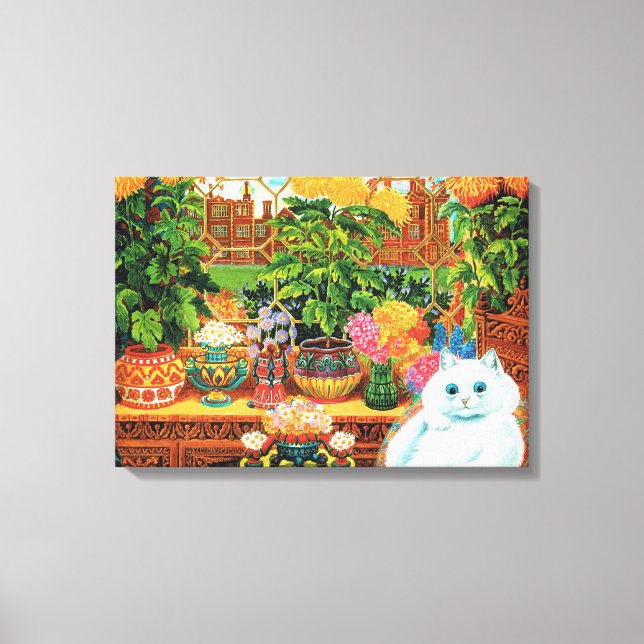 Impressão Em Tela Flower Lovers Cat, Louis Wain (Frente)