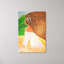 Impressão Em Tela Flowers in her Hair