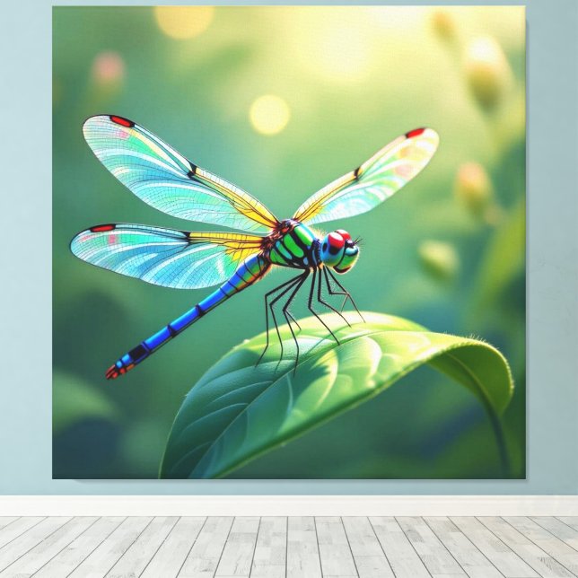 Impressão Em Tela Flügel aus Licht – Die Libelle (Insitu(piso de madeira))