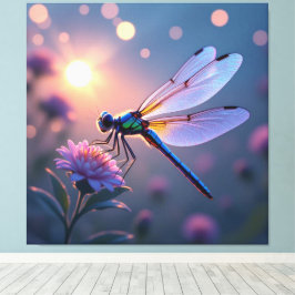 Impressão Em Tela Flügel aus Licht – Die Libelle