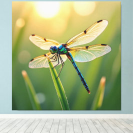 Impressão Em Tela Flügel aus Licht – Die Libelle