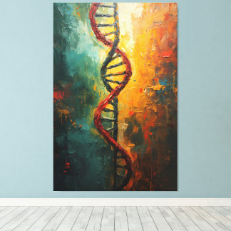 Impressão Em Tela Fluxo de Abstrato de DNA