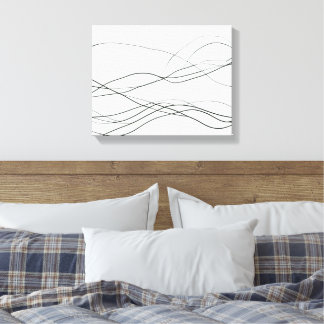 Impressão Em Tela Fluxo de Linhas – Arte Abstrata Minimalista de Lin