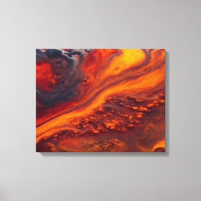 Impressão Em Tela Fluxos nas nuvens (Frente)