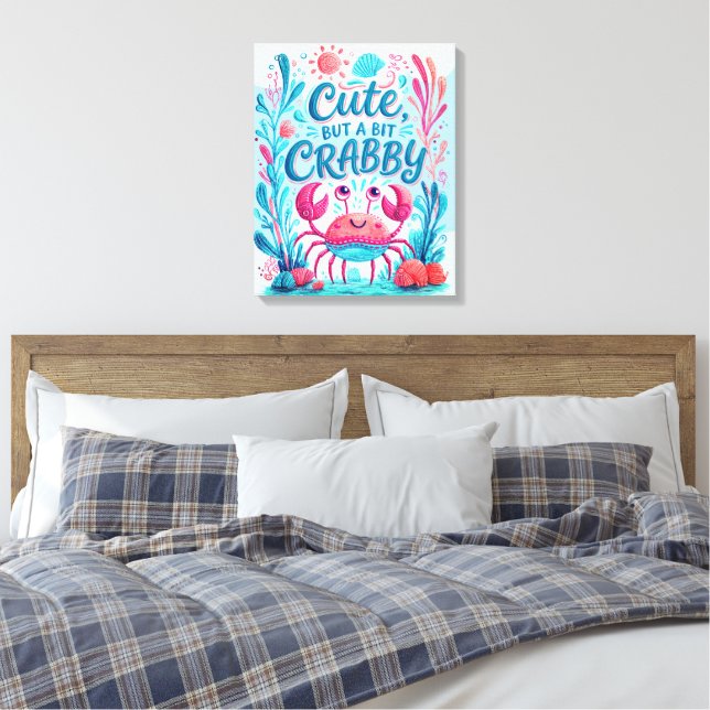 Impressão Em Tela Fofa mas um pouco rabugenta (Insitu(Quarto))