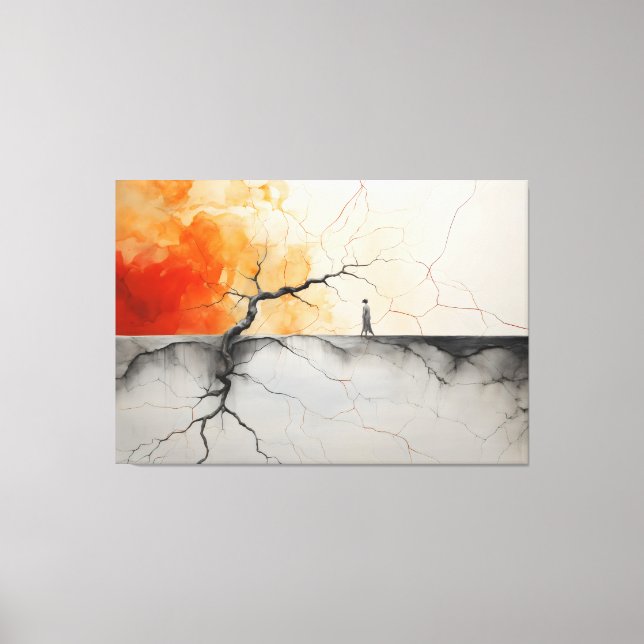 Impressão Em Tela Fogo e gelo e quase nada legal 1 (Frente)