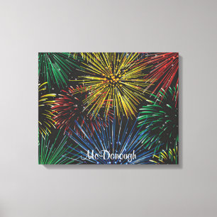Impressão Em Tela Fogos-de-artifício no céu