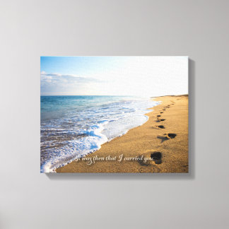 Impressão Em Tela Foi então que eu te carreguei. 14 x 11