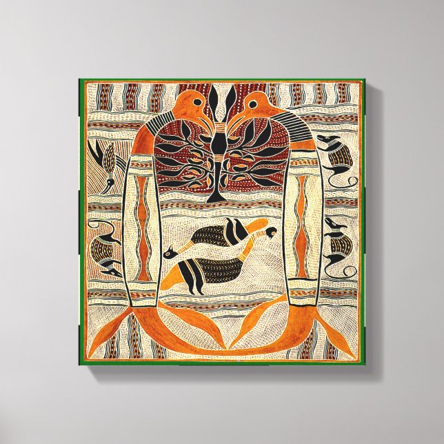 Impressão Em Tela Folclore Tribal Maori (Frente)