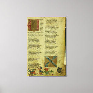Impressão Em Tela Folha da matrícula de Martin Luther