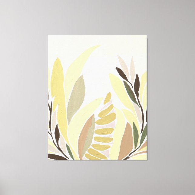 Impressão Em Tela Folhas Amarelas (Frente)