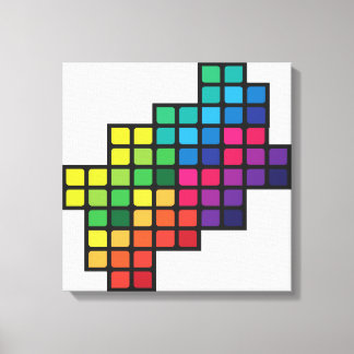 Impressão Em Tela Folhas Coloridas