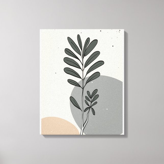 Impressão Em Tela Folhas de abstrato (Frente)