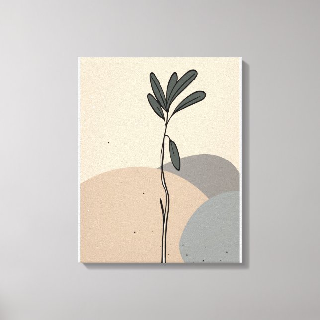Impressão Em Tela Folhas de abstrato (Frente)