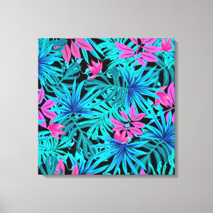 Impressão Em Tela Folhas tropicais