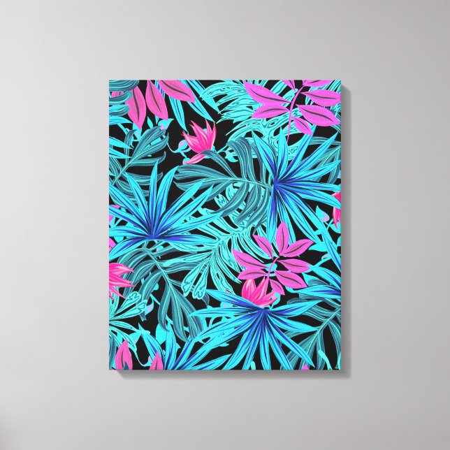 Impressão Em Tela Folhas tropicais (Frente)