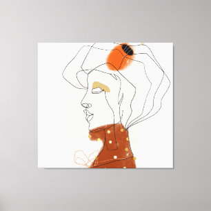 Impressão Em Tela Folhas Tropicais, Design de padrão sem costura.