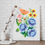 Impressão Em Tela Folk Art Floral<br><div class="desc">Flores de arte folclórica pintadas à mão, estilo ucraniano Petrikyvka. Trabalho de arte de Estilo de Arte Folclórica Pintado à Mão - Piece Vibrante e Única para Casa Adicione um toque de charme rústico e elegância vibrante à sua casa com esta impressionante imagem folclórica floral pintada à mão. Criado com...</div>