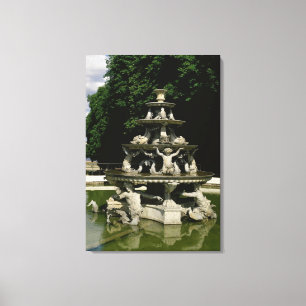 Impressão Em Tela Fontaine de la Pyramide