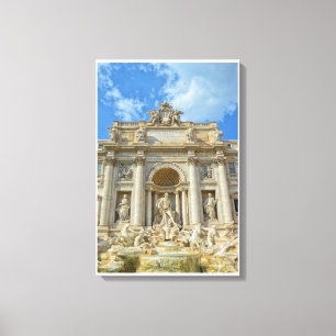Impressão Em Tela Fontana di Trevi