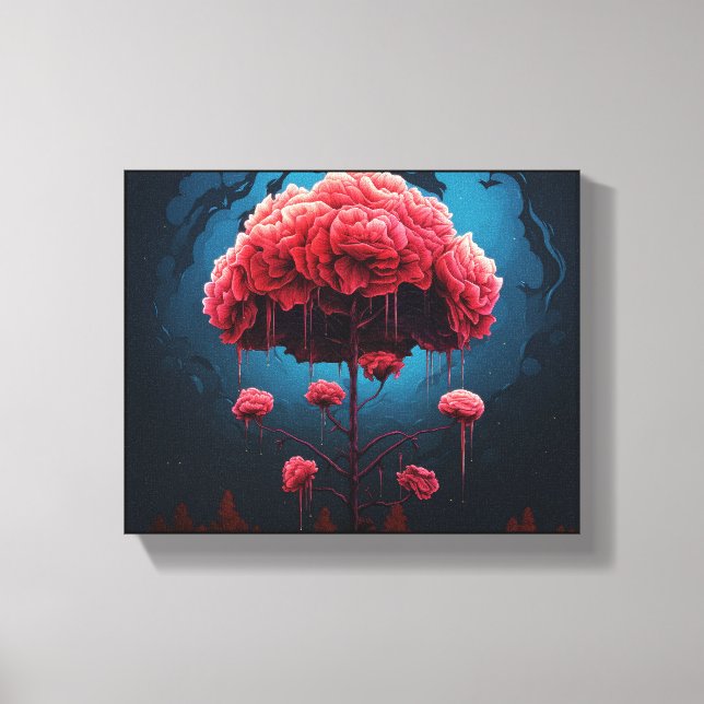 Impressão Em Tela Fonte de Rosas do Amor (Frente)