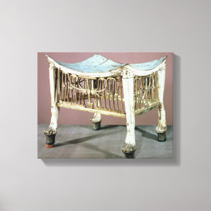 Impressão Em Tela Footstool usado pelo criança-rei no início