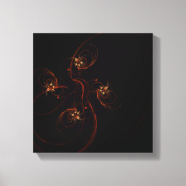 Impressão Em Tela Fora da Abstrato preto preto e branco